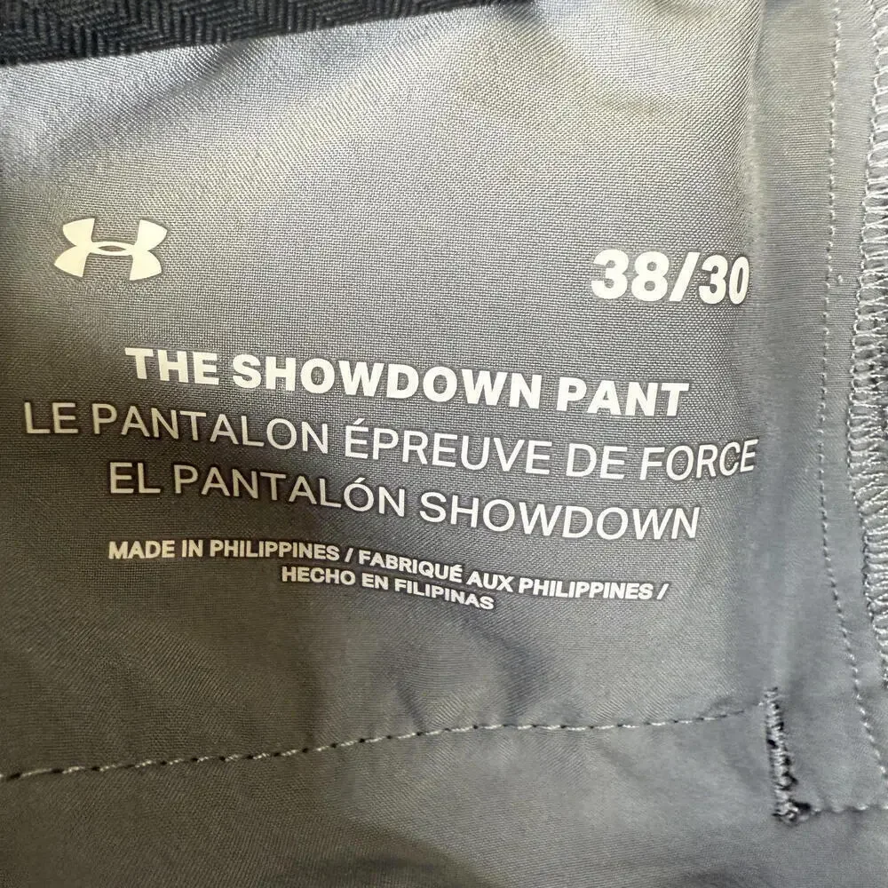 Under Armour The Showdown Pant Golf Pants 38x30 Black Stretch Performance Men’s